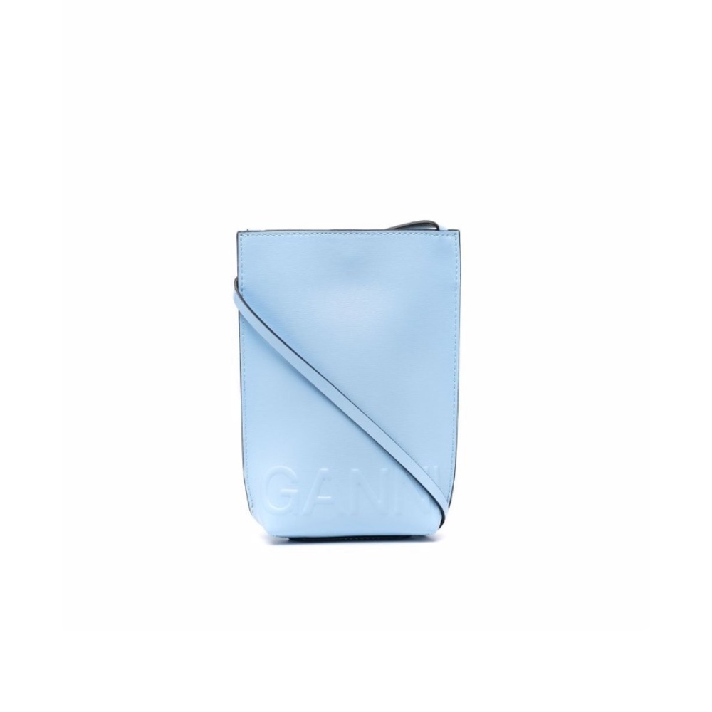 GANNI embossed logo crossbody bag